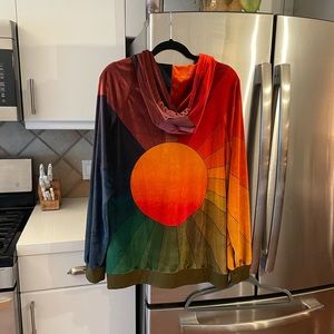 Aviator Nation Sunburst XL zip up Hoodie - Velvet